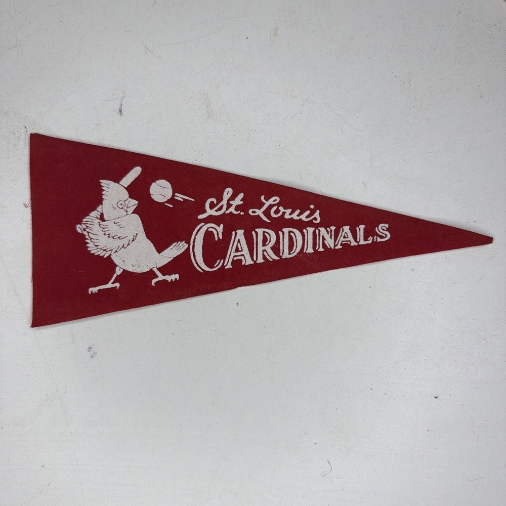 Vintage St. Louis Cardinals Baseball Mlb 3.75x9 Mini Pennant Flag Rare